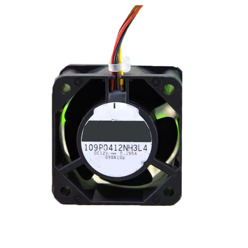 Cooling Fan For SANYO DENKI 40 109P0412NH3L4 40*40*28MM DC12V 0.195A 4Lines Water Proof New
