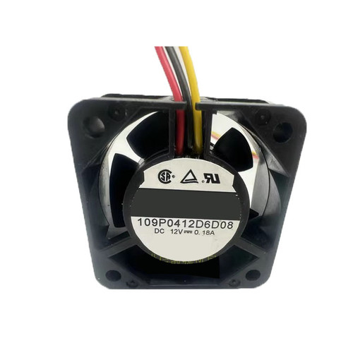 Cooling Fan For SANYO DENKI 109P0412D6D08 40*40*20MM DC12V 0.18A 3Lines New