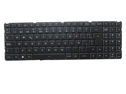 Laptop Keyboard For MECHREVO JiaoLong 17K GM7BG0M Dragon 17K Black Without Frame Without Backlight film Spanish SP