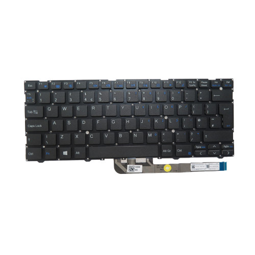 Laptop No Backlit Keyboard For CLEVO L140CU L141CU CVM19C56GB-430 6-80-L1400-190-1 United Kingdom UK Black Without Frame New