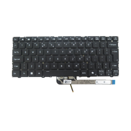 Laptop Monochrome Backlit Keyboad For CLEVO L140CU L141CU CVM24A98U494304 6-80-V6411-01A-1 United States US Black Without Frame New