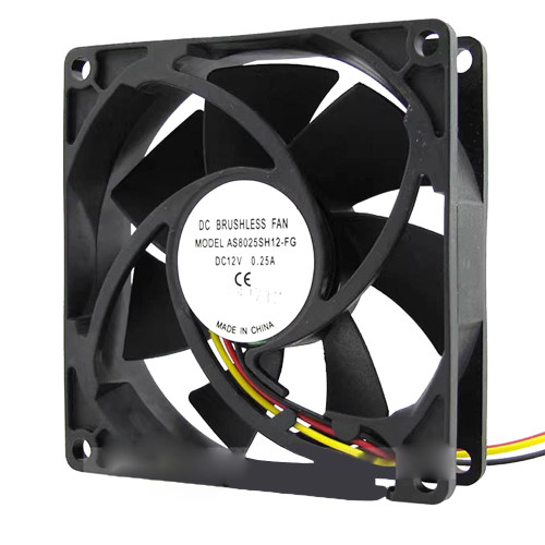 Cooling Fan For YOURWAY AS8025SH12-FG DC12V 0.25A 3Lines New