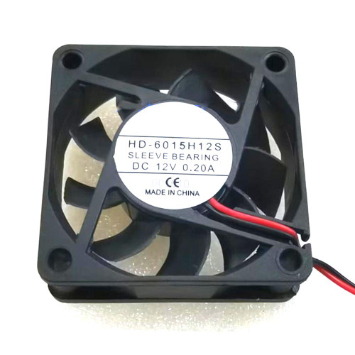 Cooling Fan HD-6015H12S DC12V 0.20A 2Lines New