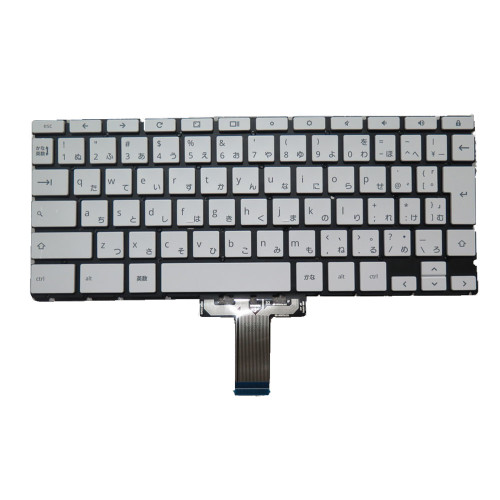 Laptop Keyboard For HP Chromebook X360 12B-CA000 L67776-291 NSK-XS0BQ JP 9Z.NGRBQ.00J Without Frame Japanese JP White