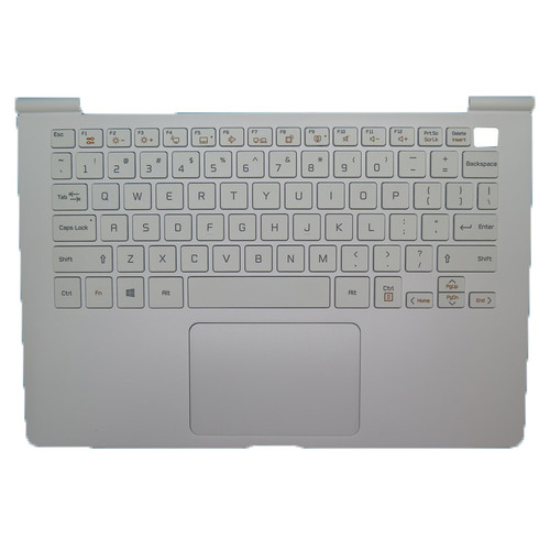 Laptop White PalmRest Keyboard For LG 13Z980 13Z980-B 13Z980-G 13Z980-M 13Z980-T 13ZD980 13ZD980-G 13ZD980-M 13ZD980-T LG13Z98 MBN6528330X  With Touchpad English US New