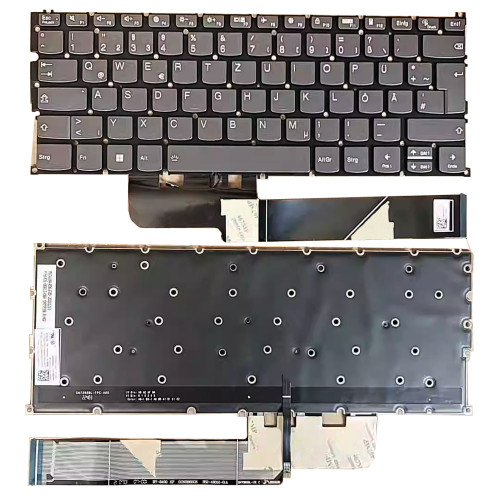 Laptop Keyboard For Lenovo Ideapad 5G-14Q8X05 82KF Germany GR With Backlit Gray New