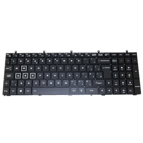 Laptop Keyboard For Monster Abra A5 V4.1 United Kingdom UK With Backlit Without Frame Black New