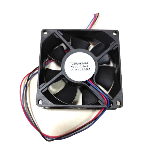 Cooling Fan For NONOISE G8025E24B2 AE-OC DC24V 0.300A 2PIN 2Lines New