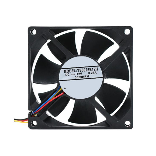 Cooling Fan For YUSHI YS8025B12H DC12V 0.23A 3000RPM 8CM 4PIN New
