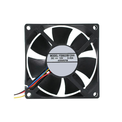 Cooling Fan For YUSHI YS8025B12VH DC12V 0.45A 4500RPM 8CM 4PIN New