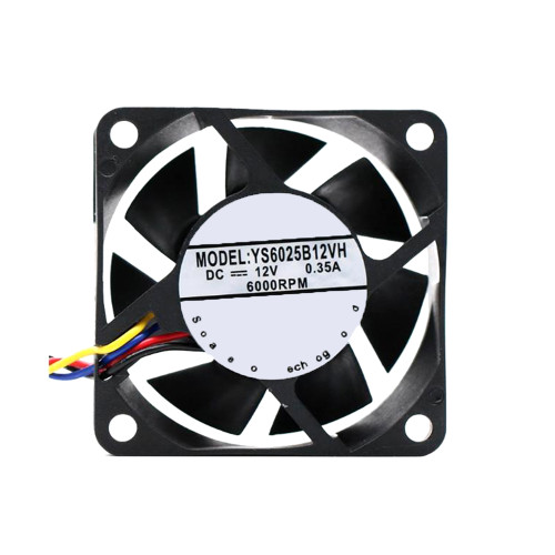 Cooling Fan For YUSHI YS6025B12VH DC12V 0.35A 6000RPM 6CM 4PIN New