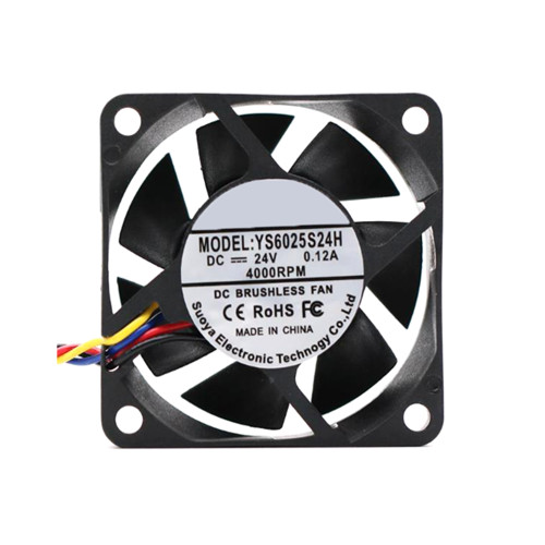 Cooling Fan For YUSHI YS6025S24H DC24V 0.12A 4000RPM 6CM 4PIN New