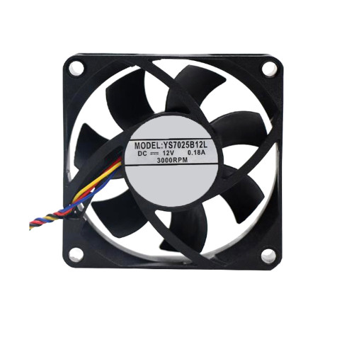 Cooling Fan For YUSHI YS7015B12L DC12V 0.18A 3000RPM 7CM 4Lines New