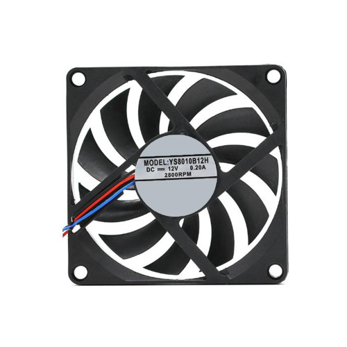 Cooling Fan For YUSHI YS8010B12H DC12V 0.20A 2800RPM 8CM 3PIN New