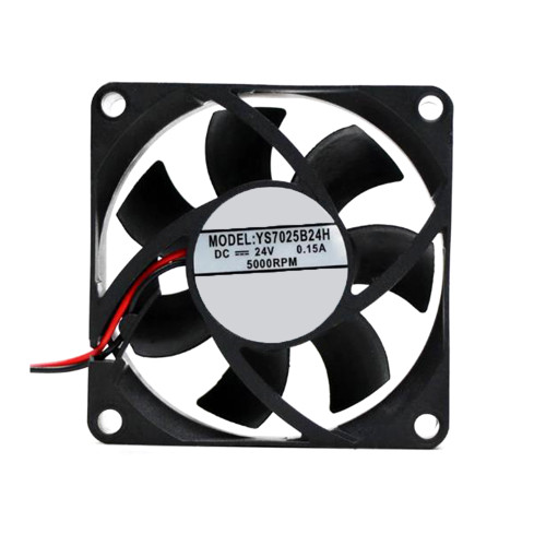 Cooling Fan For YUSHI YS7025B24H DC24V 0.15A 5000RPM 7CM 2PIN New
