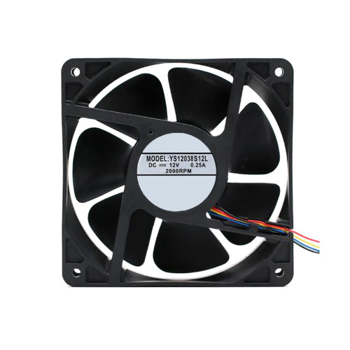 Cooling Fan For YUSHI YS12038S12L DC12V 0.25A 2000RPM 12CM 4PIN New