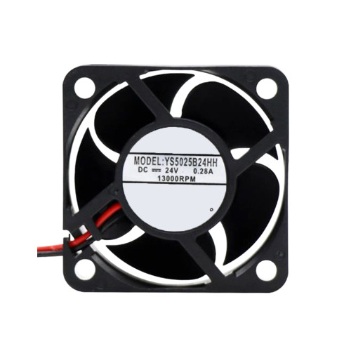 Cooling Fan For YUSHI YS5025B24HH DC24V 0.28A 13000RPM 5CM 2Lines New