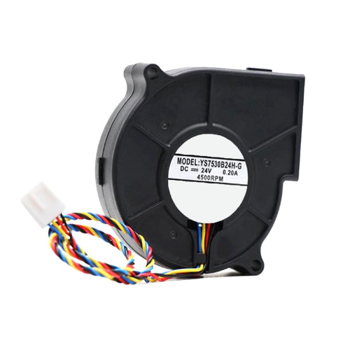 Cooling Fan For YUSHI YS7530B24H-G DC24V 0.20A 4500RPM 7.5CM 4PIN New