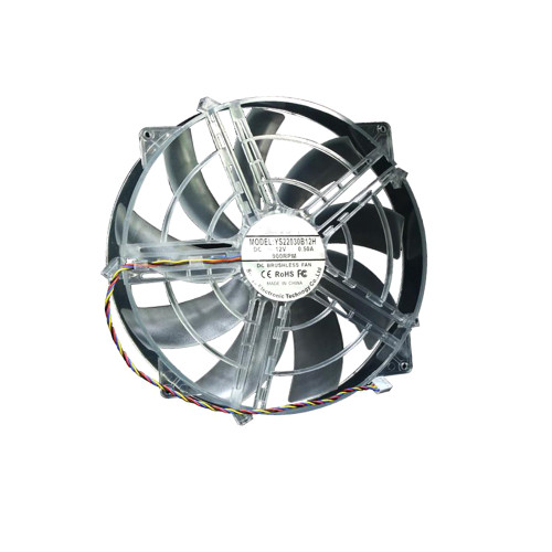 Cooling Fan For YUSHI YS22030B12H DC12V 0.50A 900RPM 22CM 4PIN New
