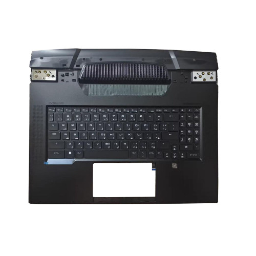 Black Laptop PalmRest&Per Key RGB Backlit Keyboard For MSI Titan GT77 / GT77 HX GT77HX No Touchpad Belgium BE New