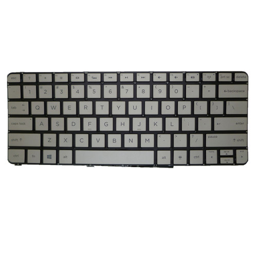 Laptop Keyboard For HP Spectre XT Pro 13-3000 MP-13J73USJ886 with backlit no frame United States US Silver New