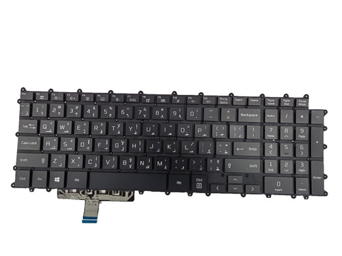 Laptop Backlit Keyboard For LG 17Z90P-N 17Z90P-N.APB7U1 17Z90P-N.APB9U1 17Z90P-N.APS5U1 Arabia AR Black No Frame New