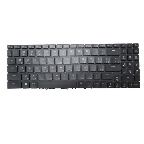 Laptop Per-Key RGB Backlit Keyboard For MSI Vector 17 HX A13V A13VHG A13VIG Russian RU Black No Frame New