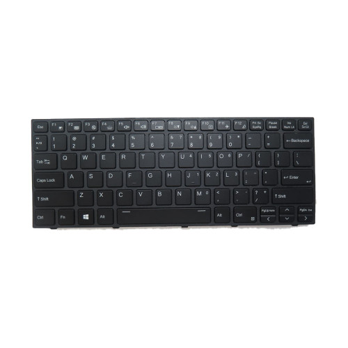 Laptop Keyboard For Origin PC EON14-S NS-14 2023 English US Black With Black Frame New