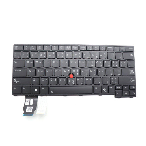Laptop Keyboard For Lenovo ThinkPad T14 Gen 6 P14s Gen 6 L14 Gen 6 Arabia AR With Backlight Black New