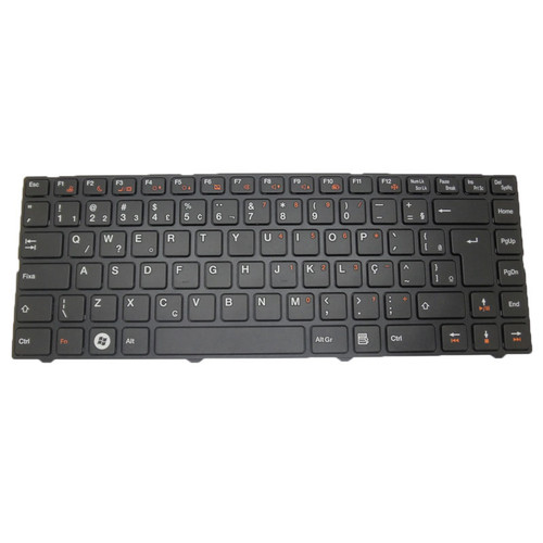 Black Laptop Replacement Keyboard For Login QAT10 VAW70 Brazilian BR With Black Frame New