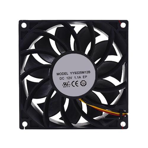 Cooling Fan For SNOWFAN YY9225M12B DC12V 1.1A 5000RPM 3-wire New