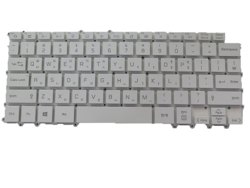 Laptop Backlit Keyboard For LG 14Z95P 14Z95P-K 14Z95P-K.AA75A8 14Z95P-KR55J1 KA78J1 14Z95P-GA5LK GR50K 14Z95P-NP56J Korean KR White No Frame New