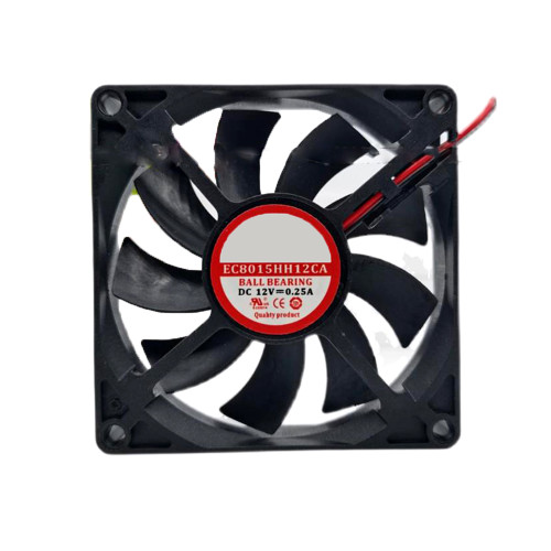 Cooling Fan EC8015HH12CA DC12V 0.25A 80*80*15MM 2PIN New