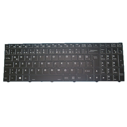 Laptop Keyboard For Monster Tulpar T5 V23.3 Turkey TR With Backlit With Frame Black New