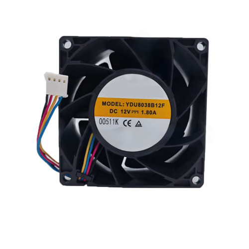 Cooling Fan For YCCFAN YDU8038B12F DC12V 1.80A 4PIN 4Lines