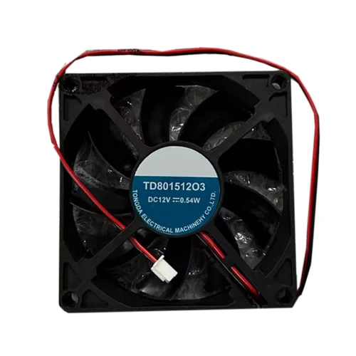 Cooling Fan TD80151203 DC12V 0.54W 2Lines 8CM