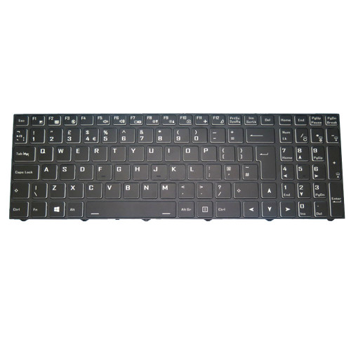 Laptop Keyboard For Pcspecialist Initia lite 15.6 NL51GU United Kingdom UK Black Without Backlit