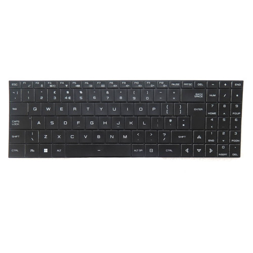 Laptop Keyboard For Pcspecialist Ionico 15 (2021) GM5ZG7Y United Kingdom UK Black With Backlit