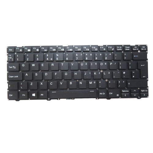Laptop Keyboard For Pcspecialist Lafite Pro II 14 NV41MZ United Kingdom UK Black With Backlit