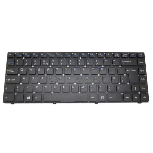 Laptop Keyboard For Pcspecialist Ultranote II 14 W540SU1 United Kingdom UK Black Without Frame