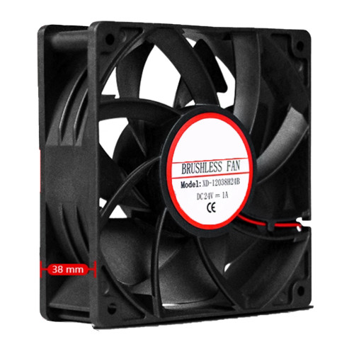 Cooling Fan For XINRUIFENG XD-12038H24B XD12038H24B DC24V 1A New