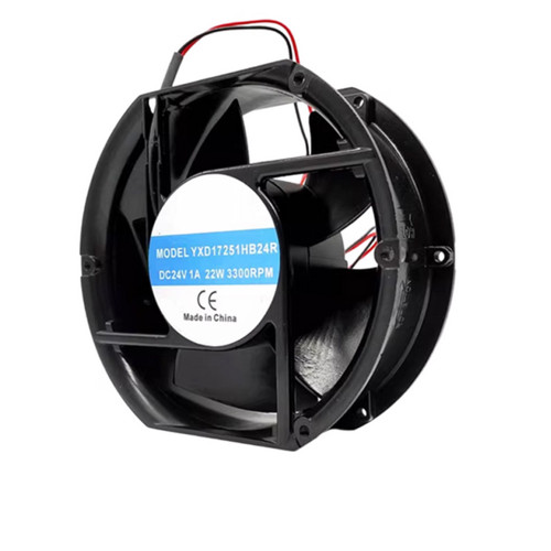 Cooling Fan YXD17251HB24R DC24V 22W 3300RPM 2Lines