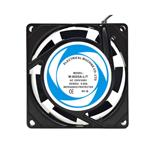 Cooling Fan M-8025A-L/T AC220V/240V 50/60Hz 0.08A 2Lines 80*80*25MM
