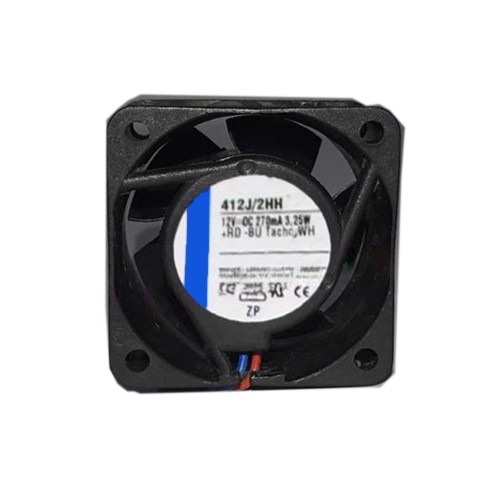 Cooling Fan For Ebmpapst 412J/2HH DC12V 270mA 3.25W 4CM 2Lines New
