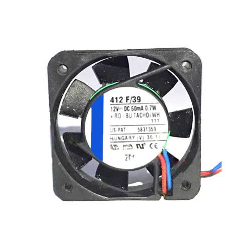 Cooling Fan For Ebmpapst 412F/39 DC12V 60mA 0.7W 4CM 3Lines New
