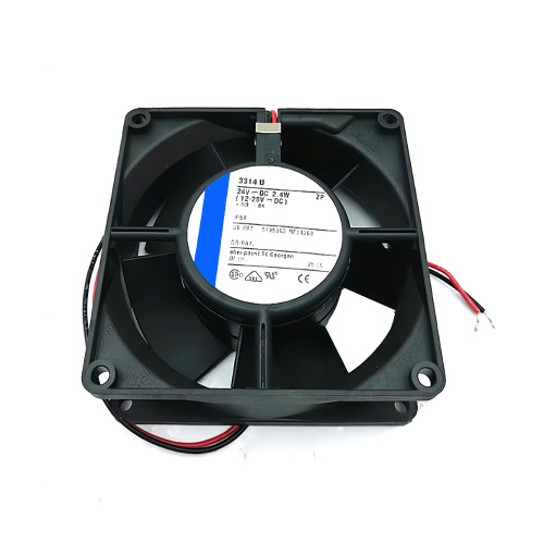 Cooling Fan For Ebmpapst 3314U DC24V 2.4W 2Lines 0PIN New