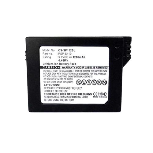Battery For Cameron Sino CS-SP112SL PSP-S110 DC3.7V 1200mAh 4.44Wh New