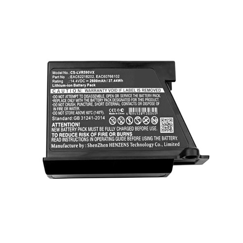 Battery For Cameron Sino CS-LVR590VX EAC62218202,EAC60766102 DC14.4V 2600mAh 37.44Wh New
