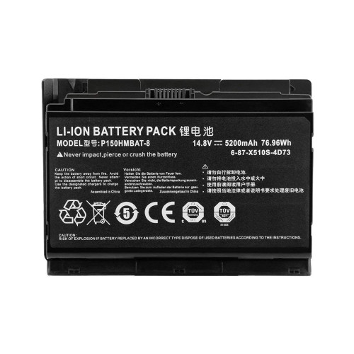 Laptop Battery For Monster Tulpar T7 V1.1 14.8V 5200mAh 76.96Wh New