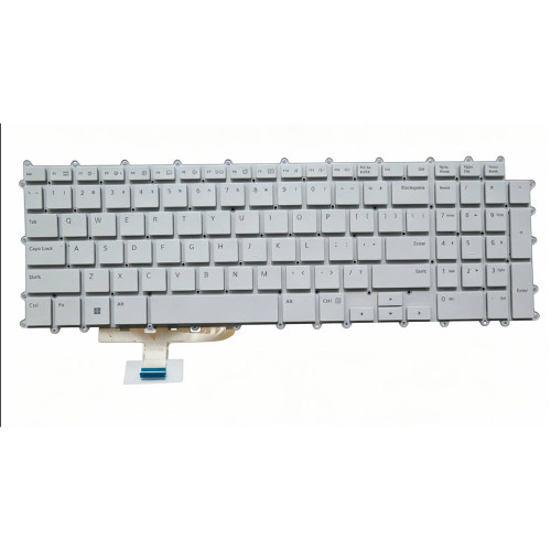 Laptop Backlit Keyboard For LG 17Z90R 17Z90R-H.AAC8U1 17Z90R-H.AAY8U1 17Z90R-H.ADC8U1 English White No Frame New